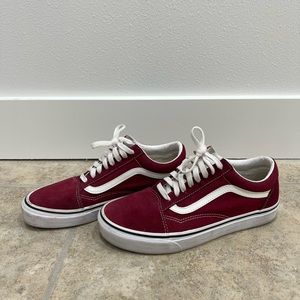 Women’s Size 10 burgundy vans